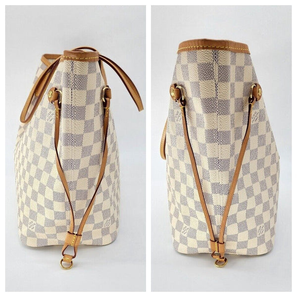 Louis Vuitton Neverfull MM Tote in Damier Azur | Mint Condition