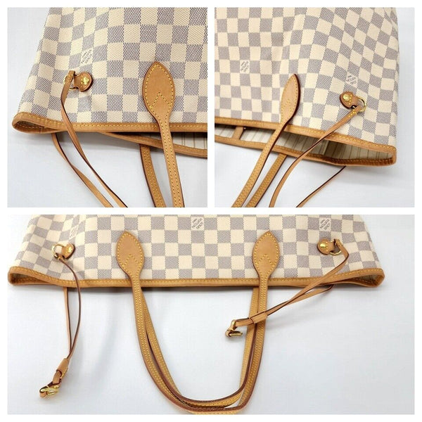Louis Vuitton Neverfull MM Tote in Damier Azur | Mint Condition