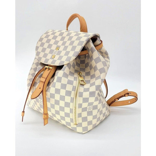 Louis Vuitton Sperone Backpack in Damier Azur Canvas | Super Mint Condition