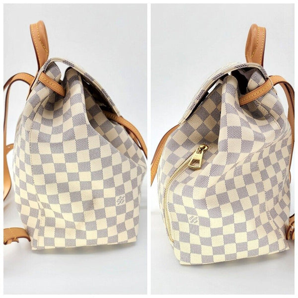 Louis Vuitton Sperone Backpack in Damier Azur Canvas | Super Mint Condition