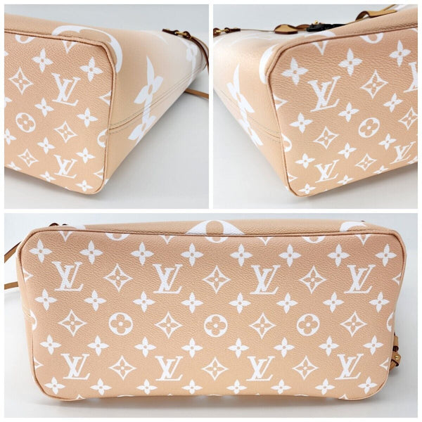 Louis Vuitton Neverfull Giant MM Tote W/ Pochette M45679 Monogram Woman Auth