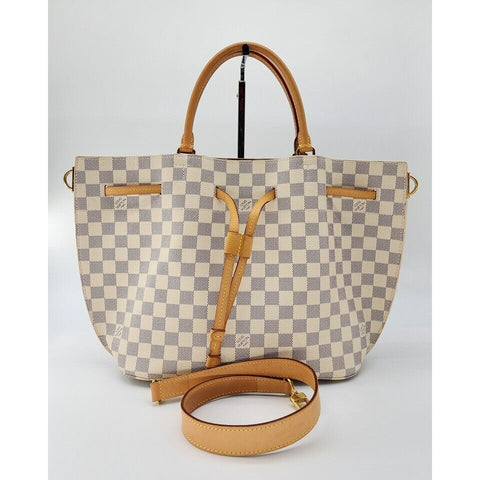 Louis Vuitton Girolata Shoulder Bag in Damier Azur Canvas | Mint Condition