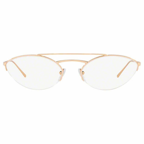 New Authentic Prada Women's Eyeglasses Pink Gold Frame w/Demo Lens PR62VV SVF1O1