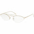 New Authentic Prada Oval Women's Eyeglasses Gold Frame w/Demo Lens PR62VV ZVN1O1