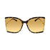 Gucci Women Oversized Sunglasses in Havana/Gold frame w/Orange Lens GG0592S-003