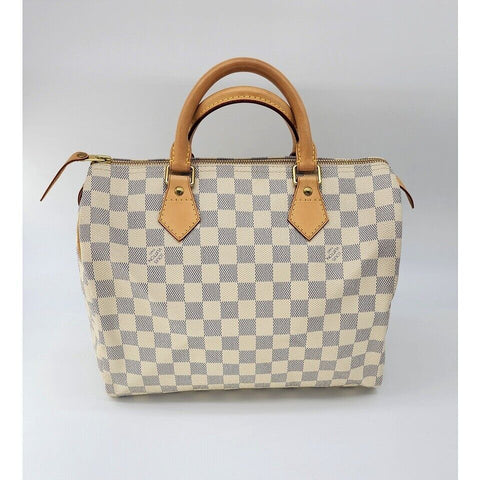 Louis Vuitton Speedy 30 Damier Azur Canvas Tote | Like New Condition