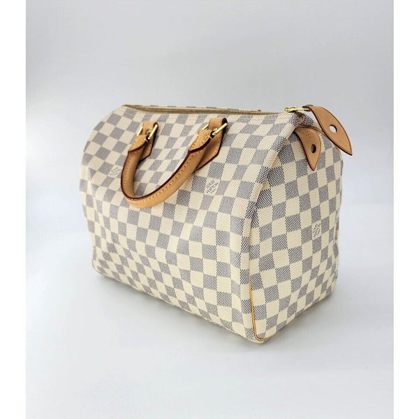 Louis Vuitton Speedy 30 Damier Azur Canvas Tote | Like New Condition