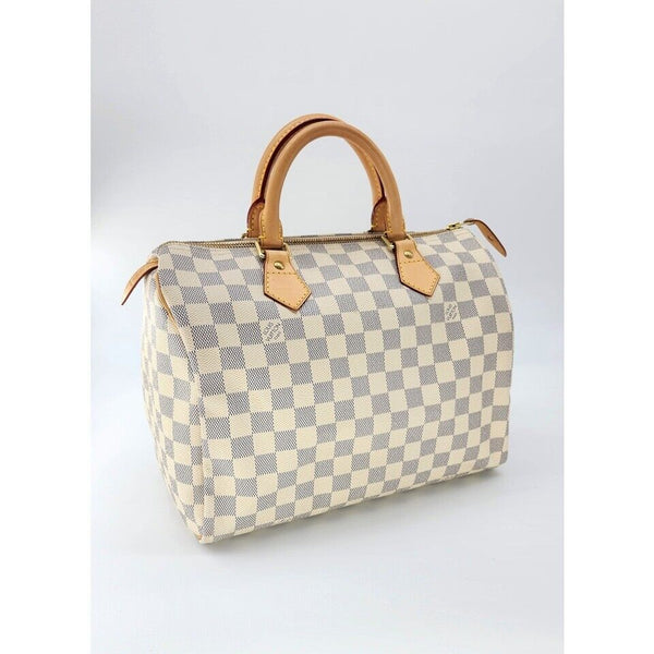 Louis Vuitton Speedy 30 Damier Azur Canvas Tote | Like New Condition