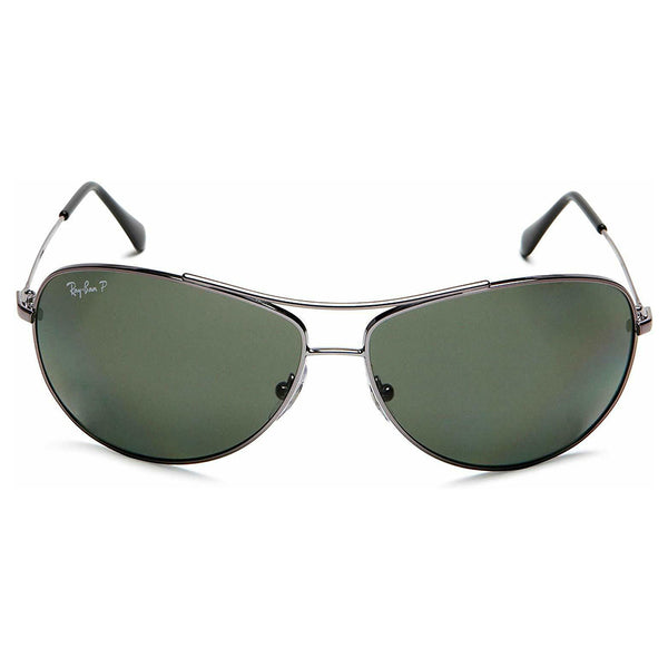 RayBan Men's Aviator Sunglasses Green Polarized Lens RB3293 004/9A