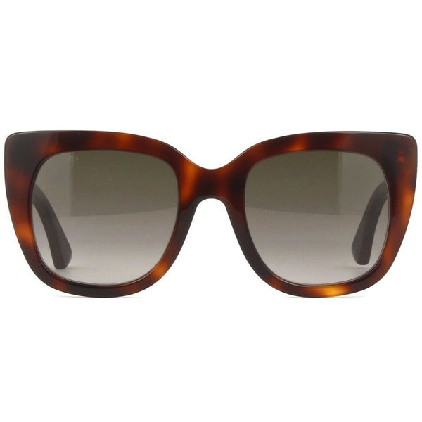 Gucci Cat Eye Women's Sunglasses Brown Lens GG0163S-002