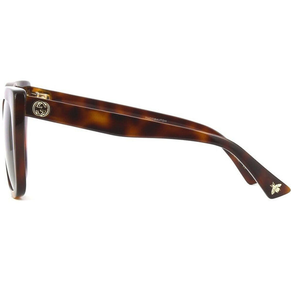 Gucci Cat Eye Women's Sunglasses Brown Lens GG0163S-002