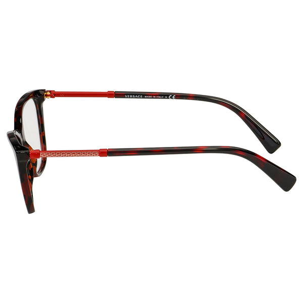Versace Women's Eyeglasses Red Havana w/Demo Lens VE3248 989/54