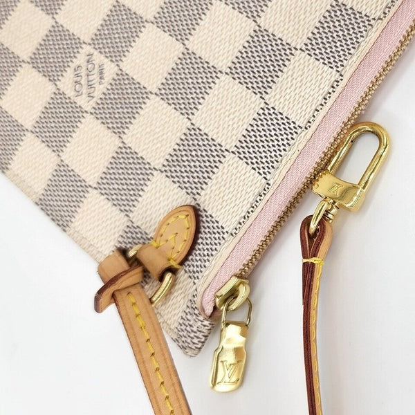 Louis Vuitton Neverfull GM Pochette in Damier Azur Canvas