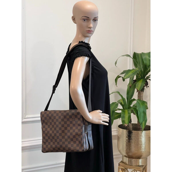 Louis Vuitton Naviglio Brown Damier Ébène Canvas Crossbody Bag