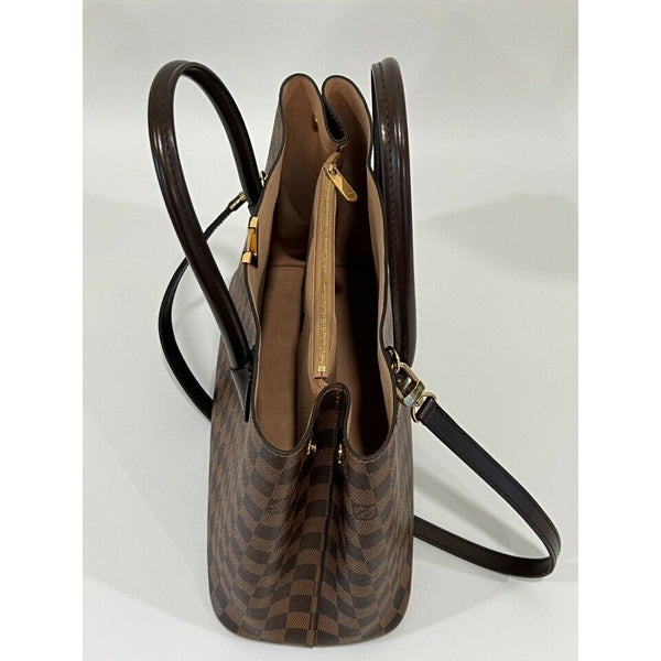 Louis Vuitton Kensington Satchel in Damier Ebene Canvas