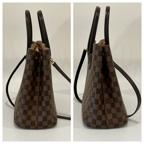 Louis Vuitton Kensington Satchel in Damier Ebene Canvas