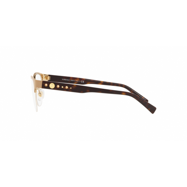 Versace VE1255B-1434-52 Brown Demo Lens Women's Eyeglasses