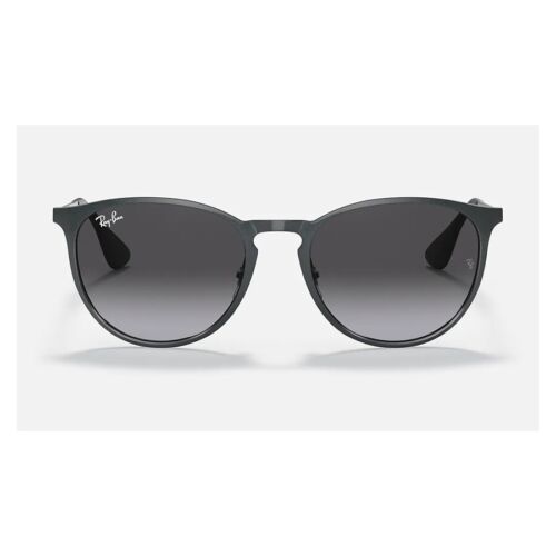 Ray-Ban RB3539 192/8G ERIKA METAL Round Grey Gradient Unisex Sunglasses