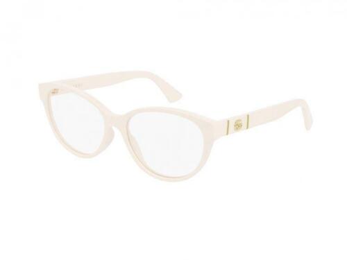 Gucci Women Cat-Eye Eyeglasses in Plastic Ivory Frame w/Demo Lens GG0633O 004