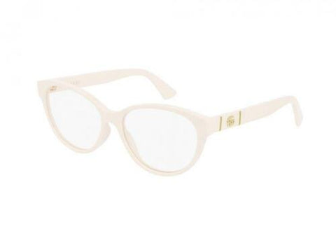 Gucci Women Cat-Eye Eyeglasses in Plastic Ivory Frame w/Demo Lens GG0633O 004