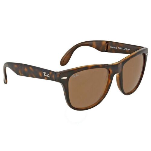 Ray-Ban RB4105 710 Wayfarer Folding Classic Brown B-15 Unisex Sunglasses