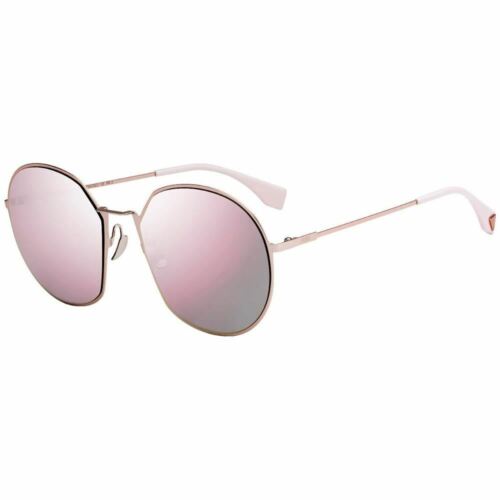 New Authentic Fendi FF0313/F/S 35J Women Sunglasses in Pink frame w/Grey Lens