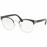 Prada PR63TV 1AB1O1 Cat Eye Women's Eyeglasses in Silver frame w/Demo Lens
