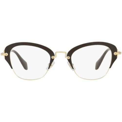 New Authentic Miu Miu Cat Eye Women Eyeglasses Black w/Demo Lens MU53OV 1AB1O1