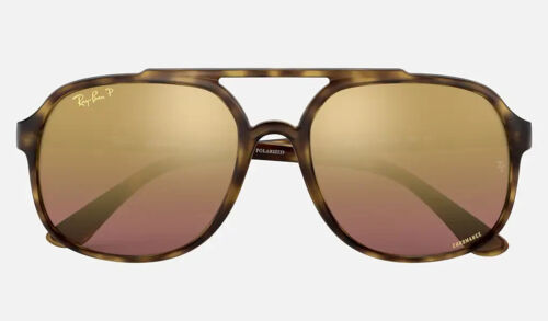 Ray-Ban RB4312CH 894/6B Purple Chromance Polarized Square Lens Women Sunglasses