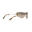 MIU MIU MU66US ZVN4O2 Women Shield Sunglasses in Gold frame w/grey Gradient Lens