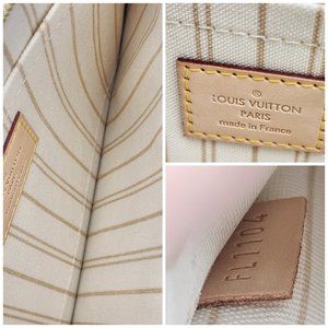 Louis Vuitton Neverfull GM Pochette in Damier Azur Canvas | Like New Condition