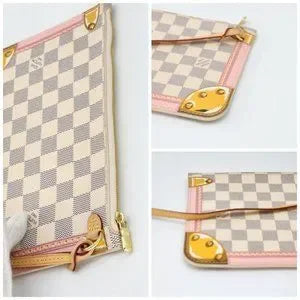 Louis Vuitton Neverfull Special Edition N41065 MM Pochette in Damier Azur Canvas