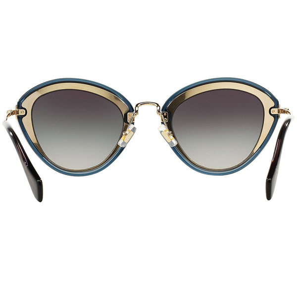 MiuMiu Women Sunglasses Black/Grey w/Grey Lens MU51RS-1AB5D1-52