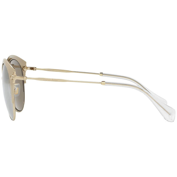 MiuMiu Women's Sunglasses W/Light Brown Gold Lens MU53RS-VAF1C0-52