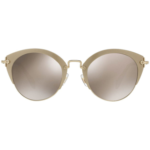 MiuMiu Women's Sunglasses W/Light Brown Gold Lens MU53RS-VAF1C0-52