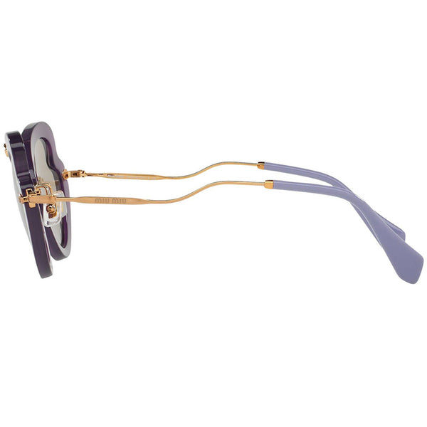 MiuMiu Women's Cat Eye Sunglasses Violet w/Light MU11RS-USV5J2-52