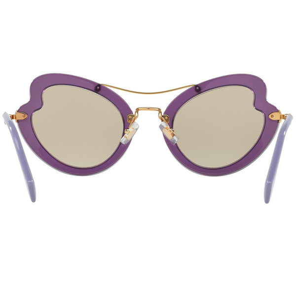 MiuMiu Women's Cat Eye Sunglasses Violet w/Light MU11RS-USV5J2-52
