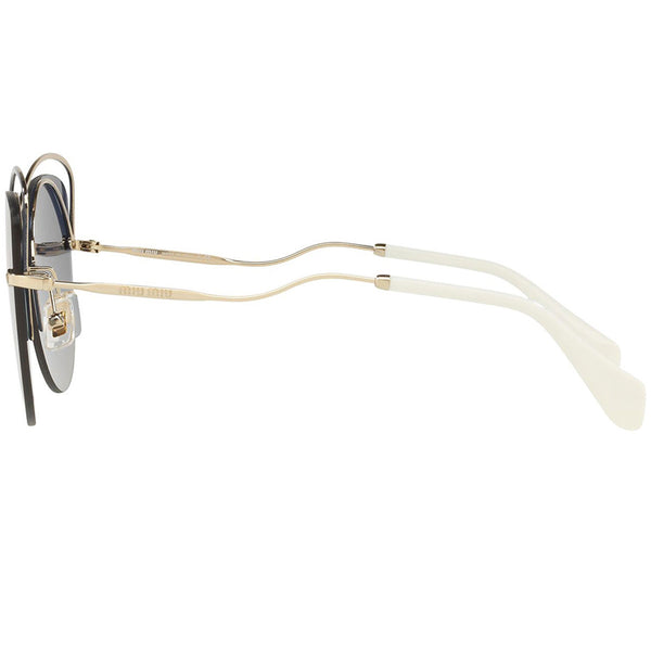 MiuMiu Cat Eye Women Sunglasses Light Grey or Blue Lens MU50TS UE63A0