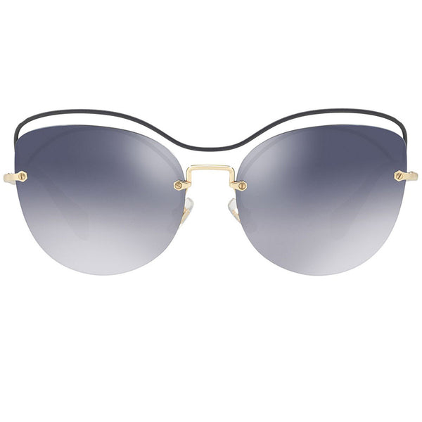 MiuMiu Cat Eye Women Sunglasses Light Grey or Blue Lens MU50TS UE63A0