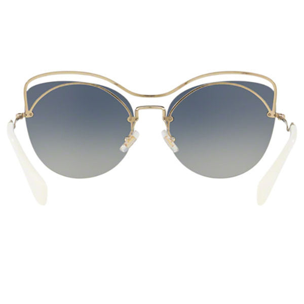 MiuMiu Cat Eye Women Sunglasses Light Grey or Blue Lens MU50TS UE63A0