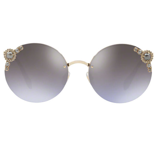 MiuMiu Sunglasses w/Silver MirroredGradient Lens MU52TS WO42H2
