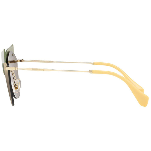 MiuMiu Women's Sunglasses W/Light Brown Gold Lens MU56TS-BY61C0-63