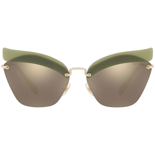 MiuMiu Women's Sunglasses W/Light Brown Gold Lens MU56TS-BY61C0-63