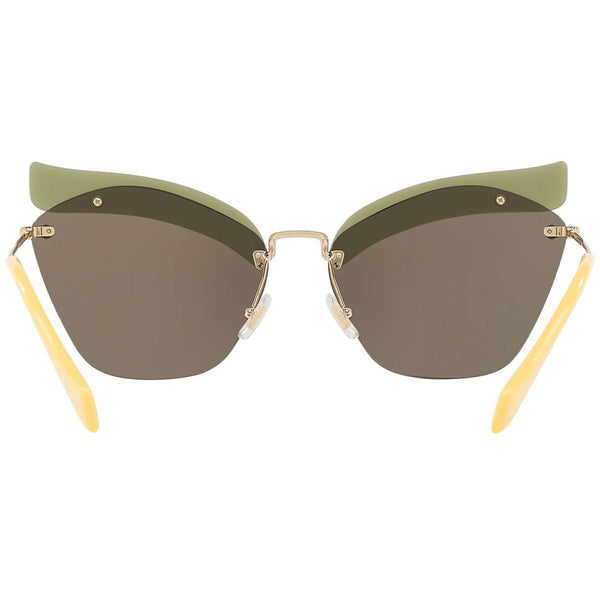 MiuMiu Women's Sunglasses W/Light Brown Gold Lens MU56TS-BY61C0-63