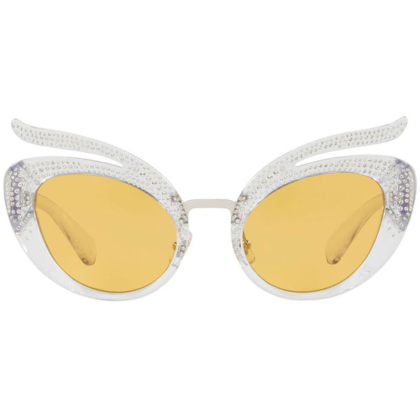 Miu Miu Women's Sunglasses W/Yellow Lens MU04TS-TIA140-53
