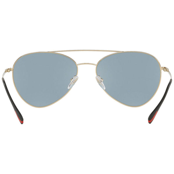 Prada Aviator Men's Sunglasses W/Azure Flash Lens PS50SS AAV298