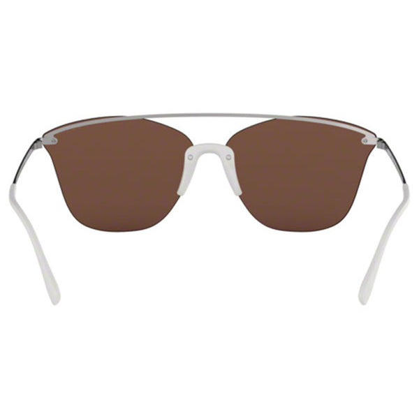 Prada Square Men's Sunglasses Brown Gold Mirrored Lens PS52US 371HD0