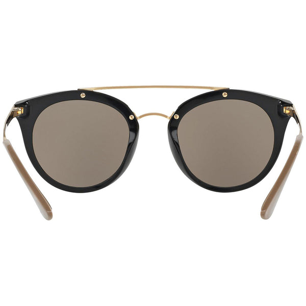Prada Round Women's Sunglasses Gold Mirrored Lens PR23SS 1AB1C0