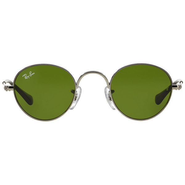 Rayban Round Junior Sunglasses w/Green Lens RJ9537S 200/2-0