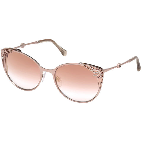 Roberto Cavalli Casole Sunglasses Cat Eye Style Bordeaux Mirrored RC1033-34U-63